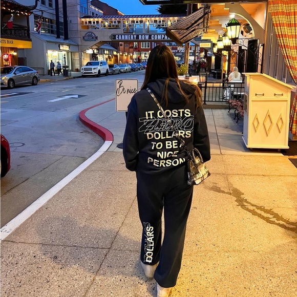 mayfair group Sweaters It Costs Zero Dollars Barcode Graphic Hoodie